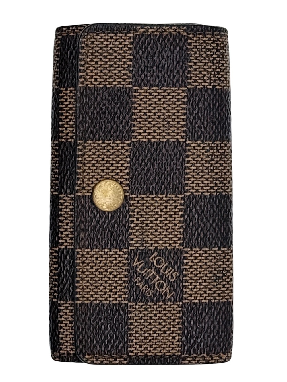 Louis Vuitton Damier Ebene 4-Key Holder Multicles Wallet COA